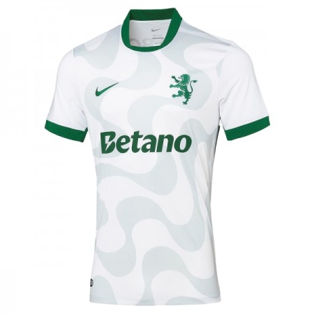 Sporting Lissabon Fodboldtrøjer Tredje Hvid 2025-26 Kort ærmer